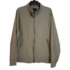 MAGASCHONI MAN NWT Men’s L Full Zip Bomber Lightweight Jacket Packable Tan Khaki